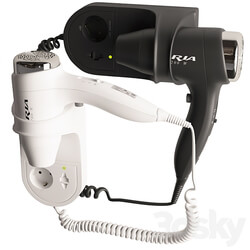 Hotel hair dryer Aria 1200w Household appliance 3D Models 