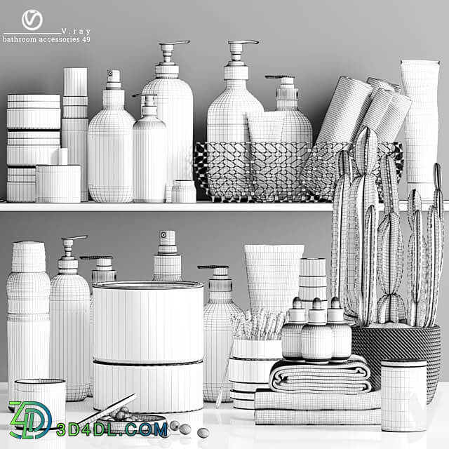 bathroom accessories49 3D Models