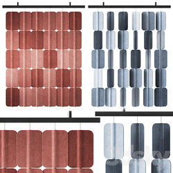 Patch PA H006 x6 Hanging Acoustic Divider by True Design Acoustic Divider 3D Models 