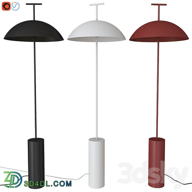 Floor lamp Kartell Geen A 3D Models