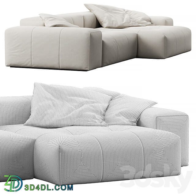 Pixel Corner Sofa by Saba 3D Models