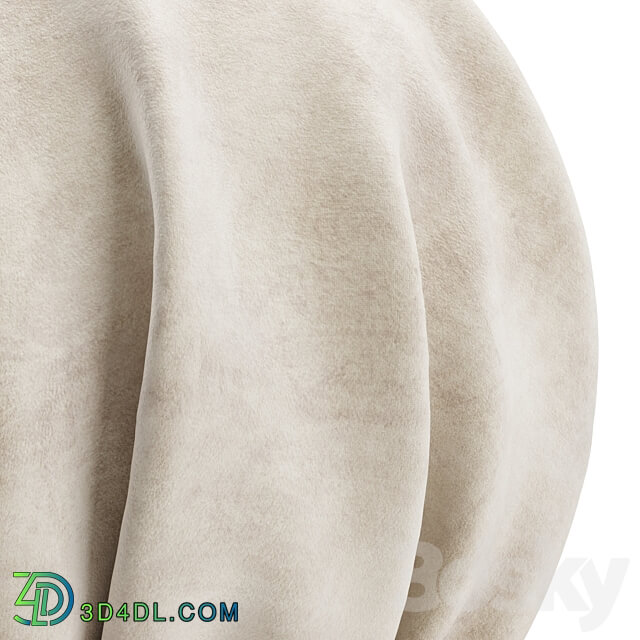 Beige Velvet Material Miscellaneous 3D Models