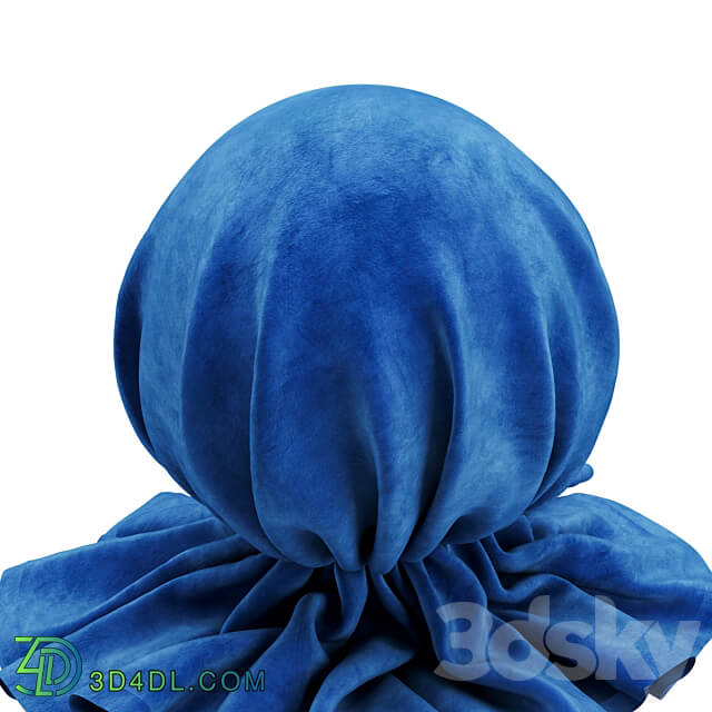 Blue Velvet Material Miscellaneous 3D Models