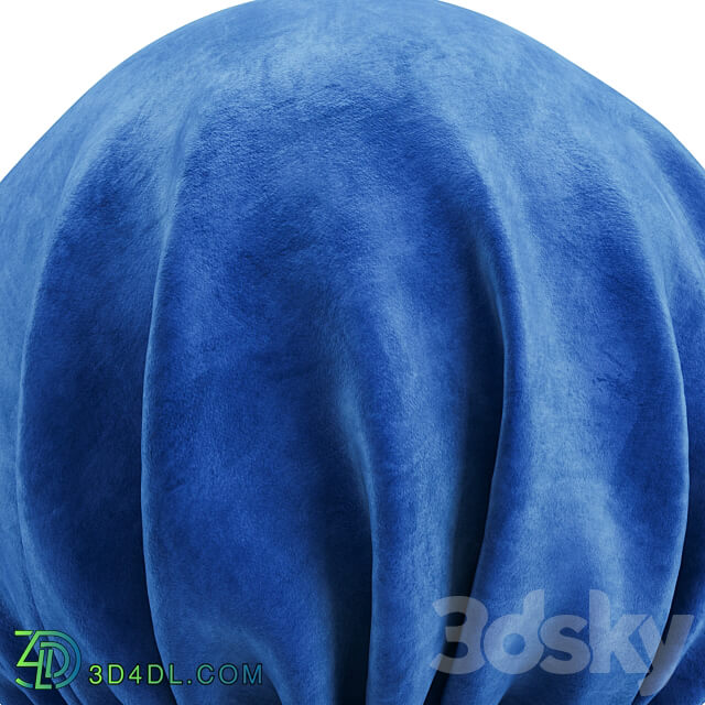 Blue Velvet Material Miscellaneous 3D Models