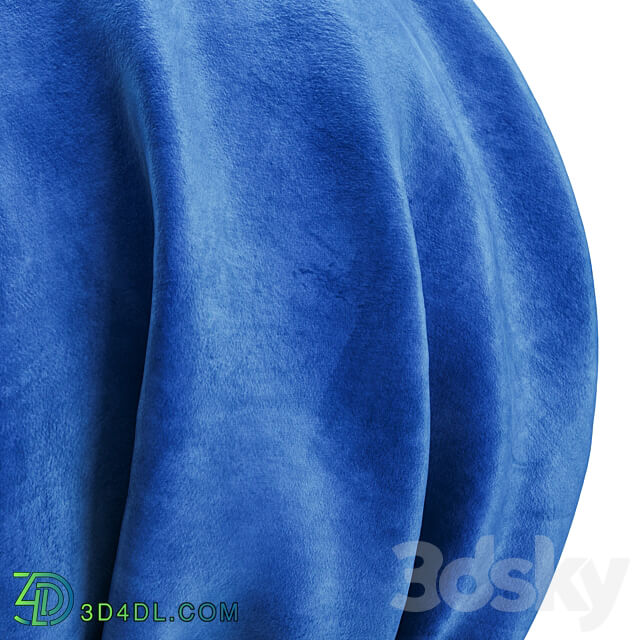 Blue Velvet Material Miscellaneous 3D Models