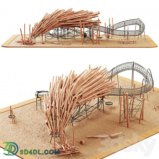 Log playground 5 3D Models