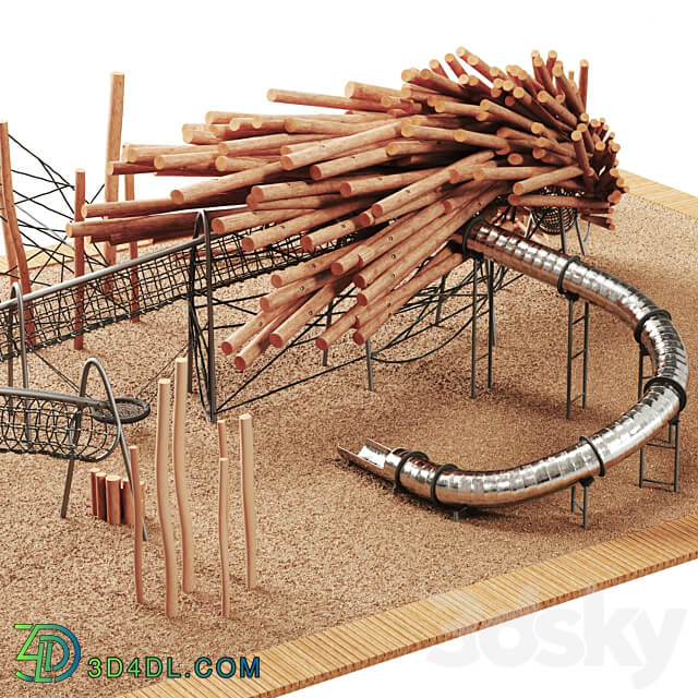 Log playground 5 3D Models