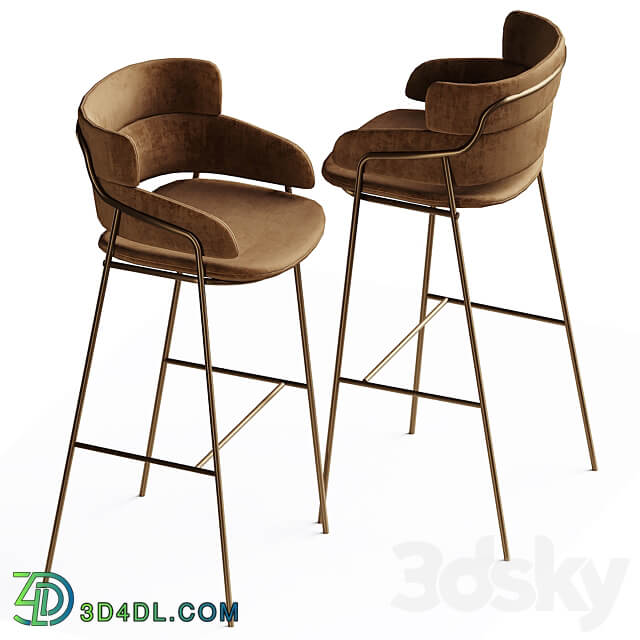 Strike Bar Stool 3D Models