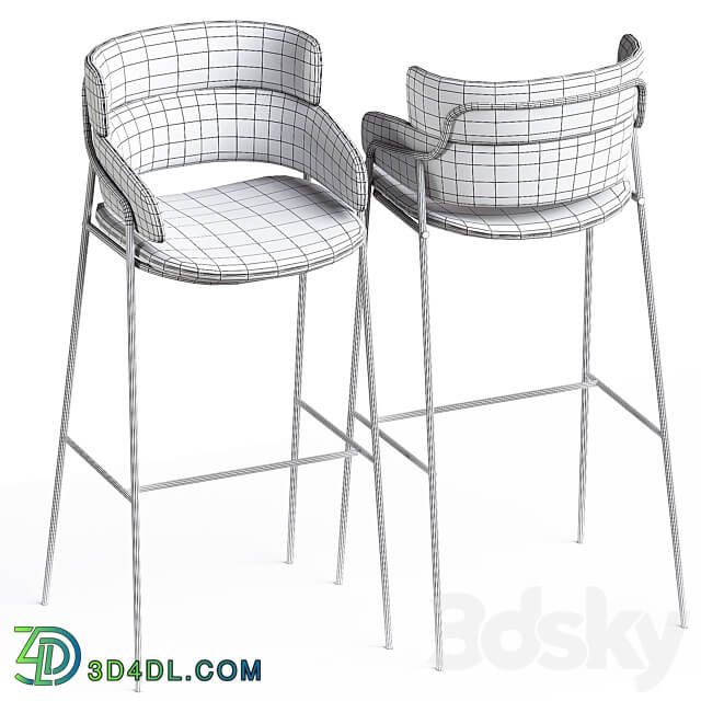 Strike Bar Stool 3D Models