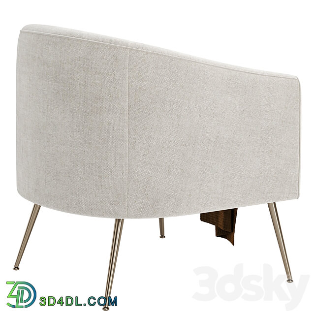 Chynia Upholstered Barrel Chair 3D Models