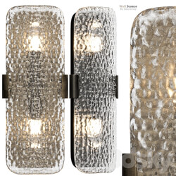 Crate barrel Belmont Double Bulb Glass Wall Sconce 3D Models 