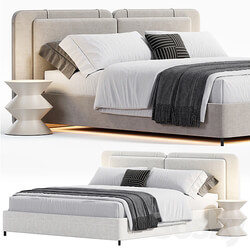 Tatlin soft bed By Minotti Bed 3D Models 