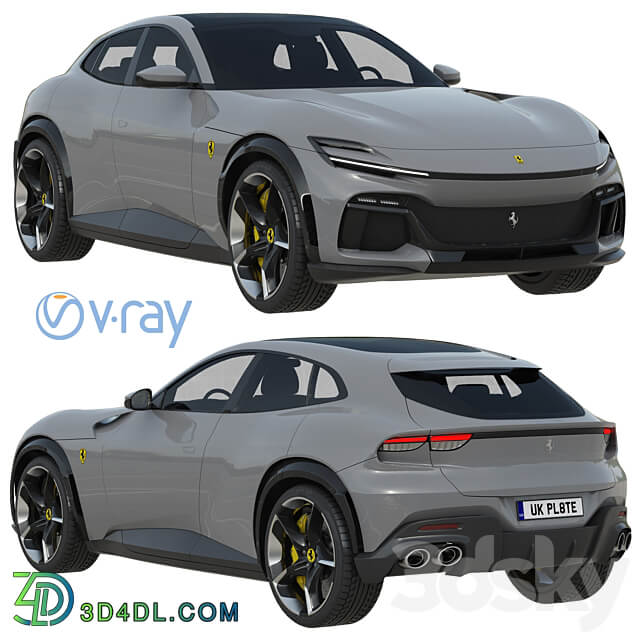 Ferrari Purosangue 3D Models