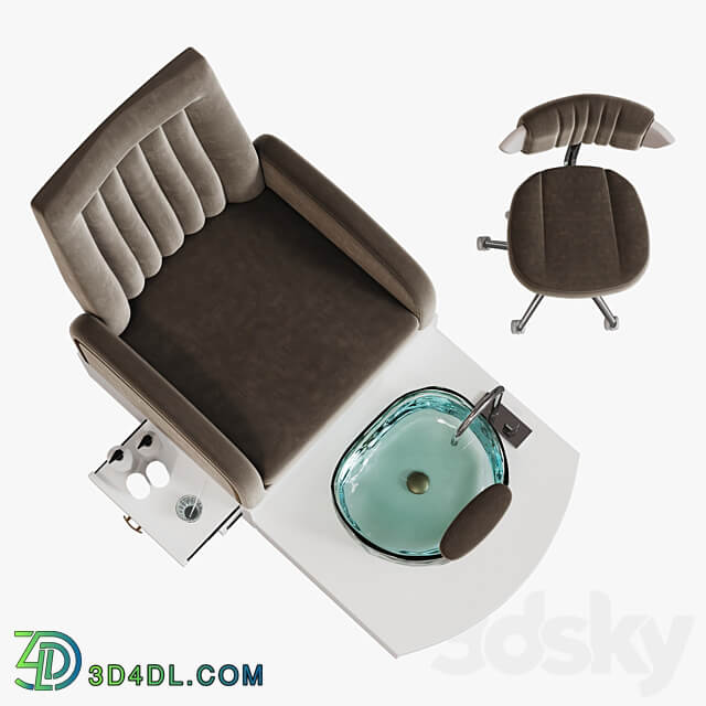 Pedicure chair Yoocell OC1087 3D Models