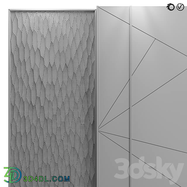 Decorative wall panel 85 3D Models