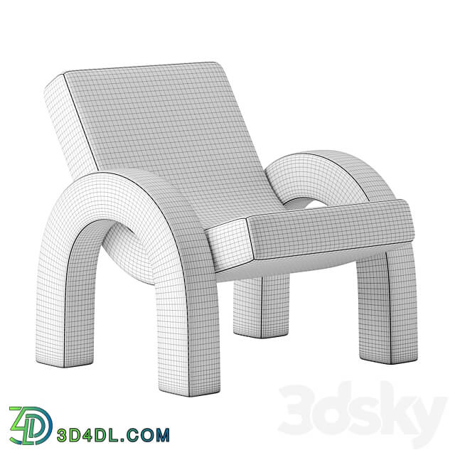 Arco Lounge Chair by Dusty Deco 3D Models