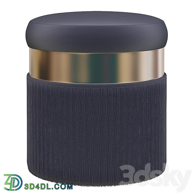 Fuente Upholstered pouf 3D Models