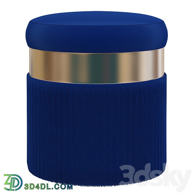 Fuente Upholstered pouf 3D Models