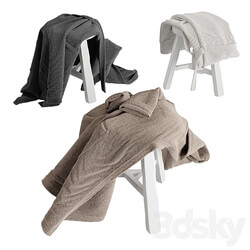 Bathrobes hanging set 3 3D Models 