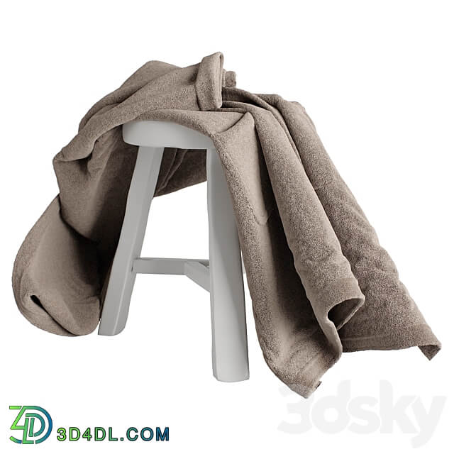 Bathrobes hanging set 3 3D Models