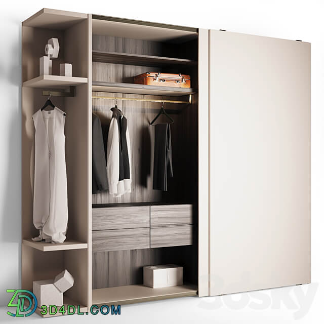 Sliding wardrobe Pianca Nastro Wardrobe Display cabinets 3D Models