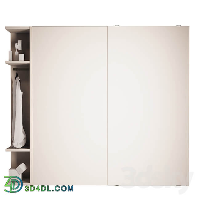 Sliding wardrobe Pianca Nastro Wardrobe Display cabinets 3D Models