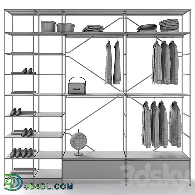 Wardrobe system RIG Modules MA U Rack 3D Models