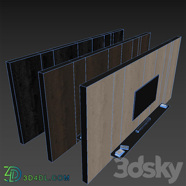 TV wall 11 3D Models