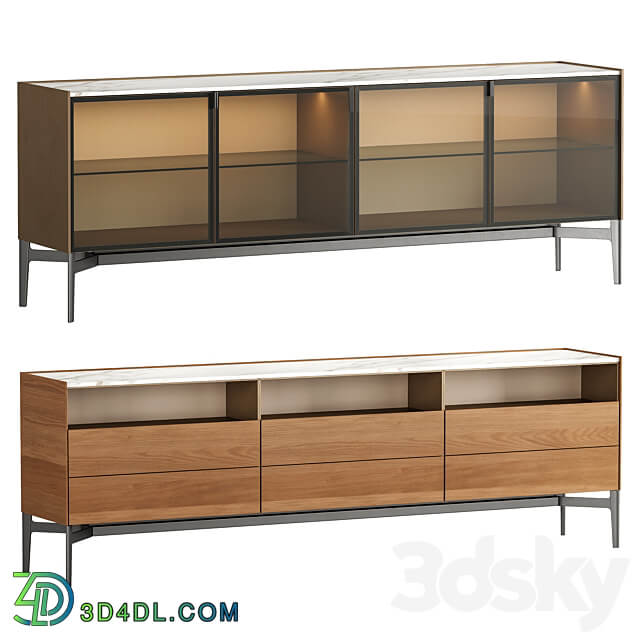 Poliform CODE Collections Sideboard Chest of drawer 3D Models