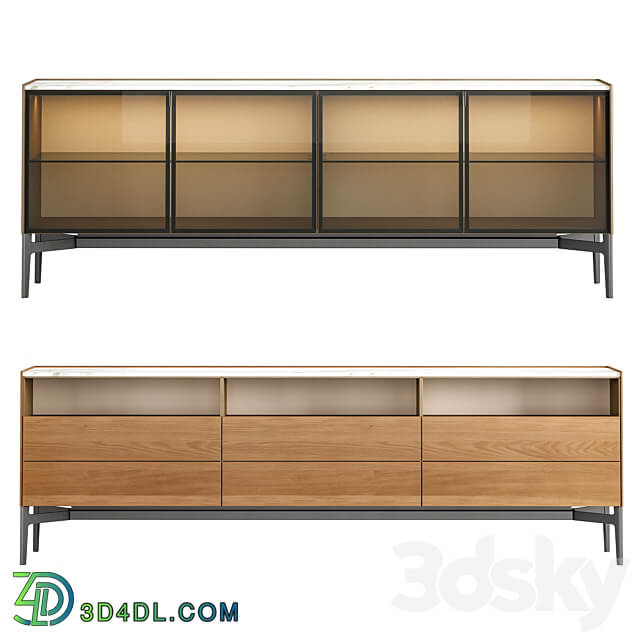 Poliform CODE Collections Sideboard Chest of drawer 3D Models