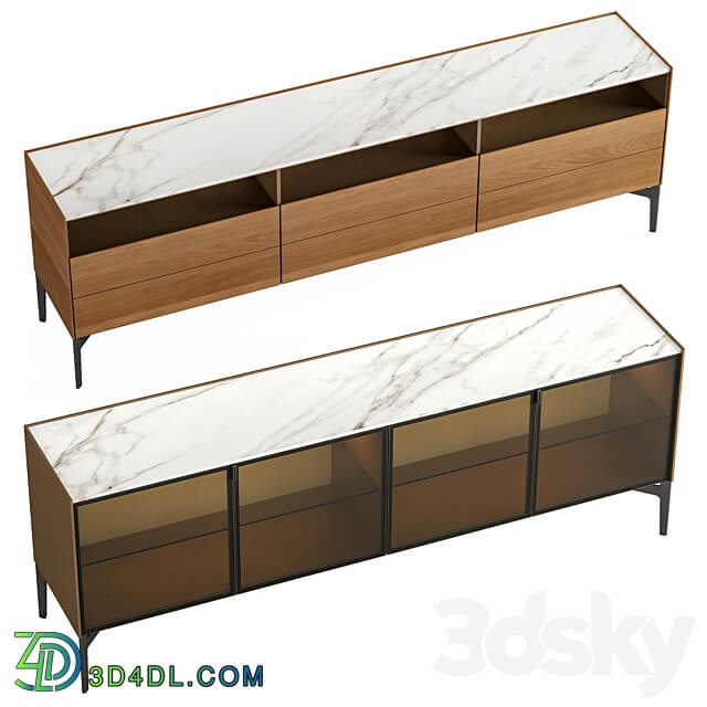 Poliform CODE Collections Sideboard Chest of drawer 3D Models