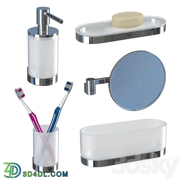 GROHE Selection Accessory Set 15 pcs 3D Models