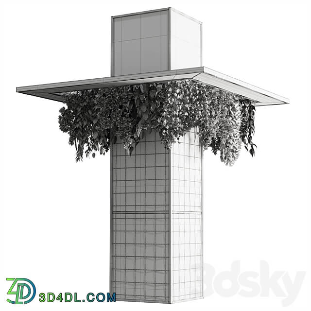 Column plant pillar plant 05 3D Models