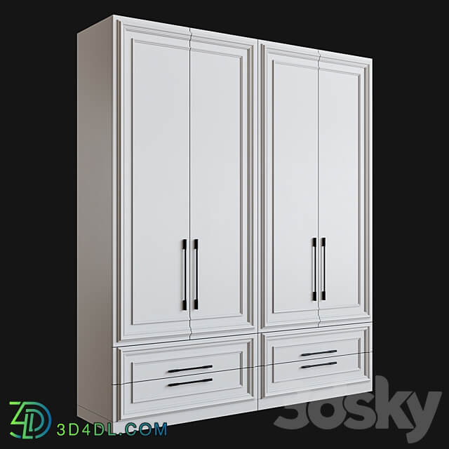 Cupboard MY 87 Muzafarov Collections Wardrobe Display cabinets 3D Models