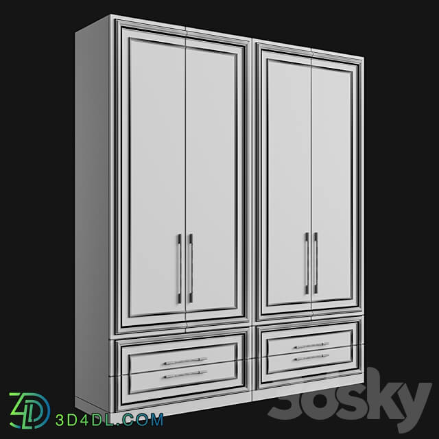 Cupboard MY 87 Muzafarov Collections Wardrobe Display cabinets 3D Models