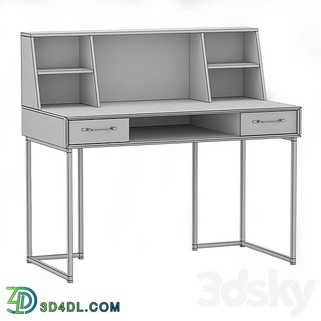 Table Quadro Onyx grey Gladstone Oak 3D Models