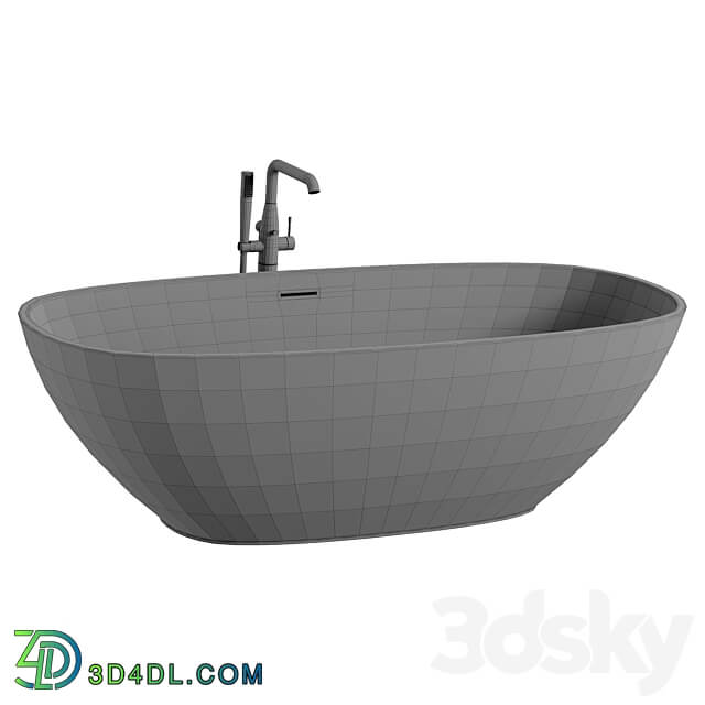 Aqua de Marco Angelo artificial stone bathtub 3D Models