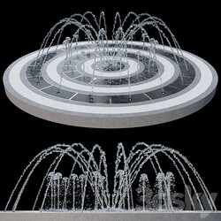 Dry fountain 01 Urban environment 3D Models 