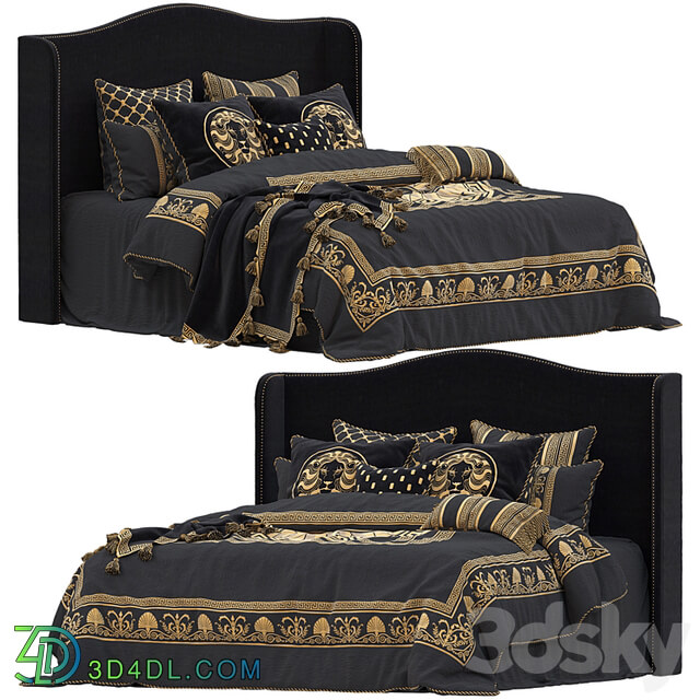 Massimo Black Quilt Cover Set by Davinci