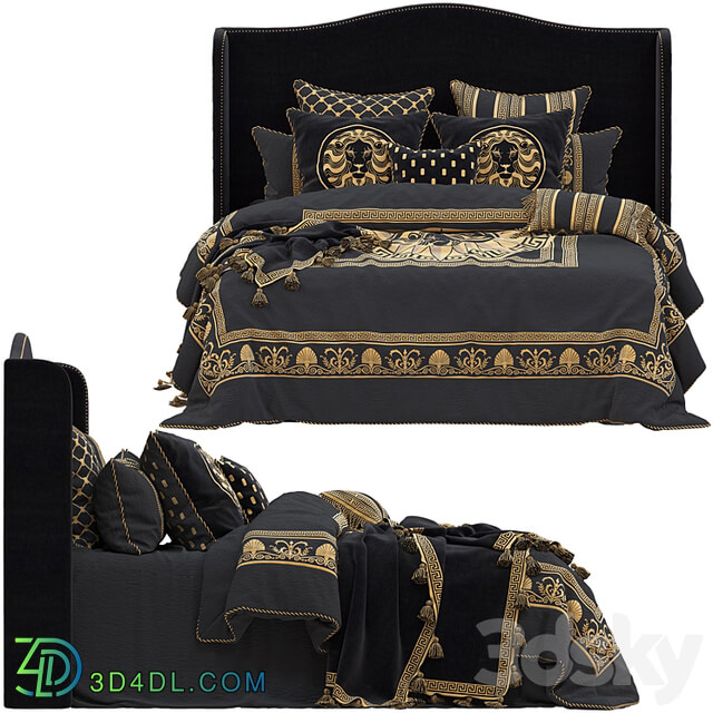 Massimo Black Quilt Cover Set by Davinci