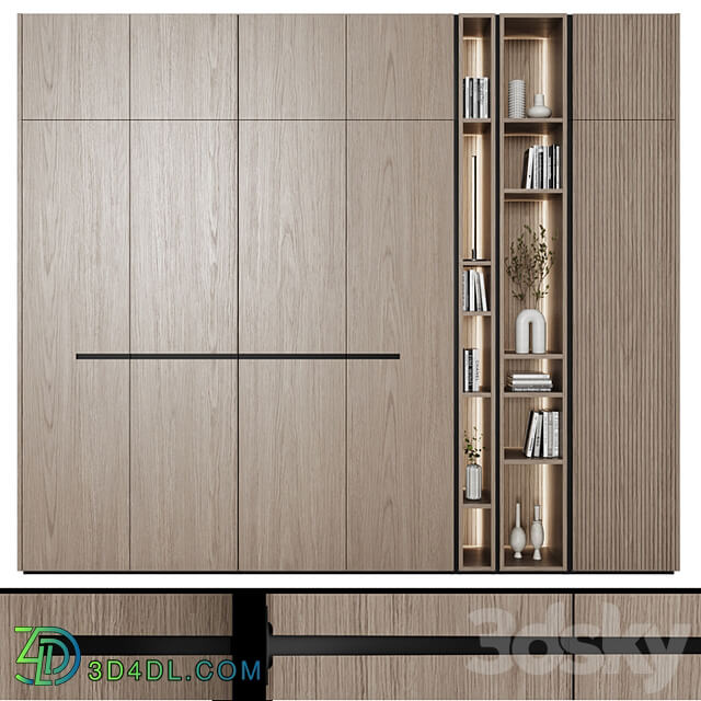 Cabinets modular in modern style 60