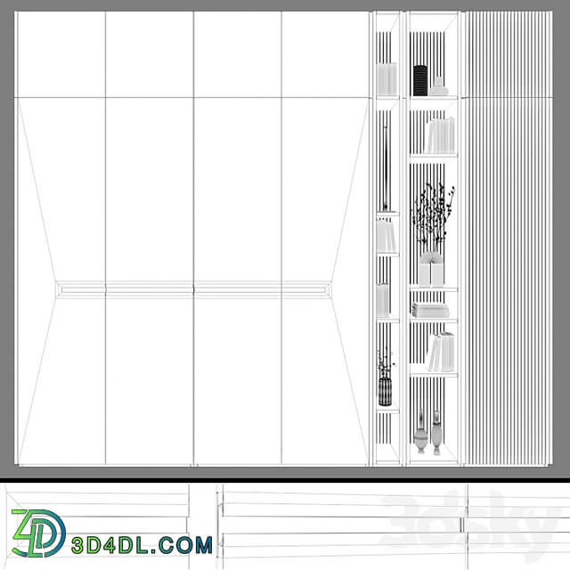 Cabinets modular in modern style 60