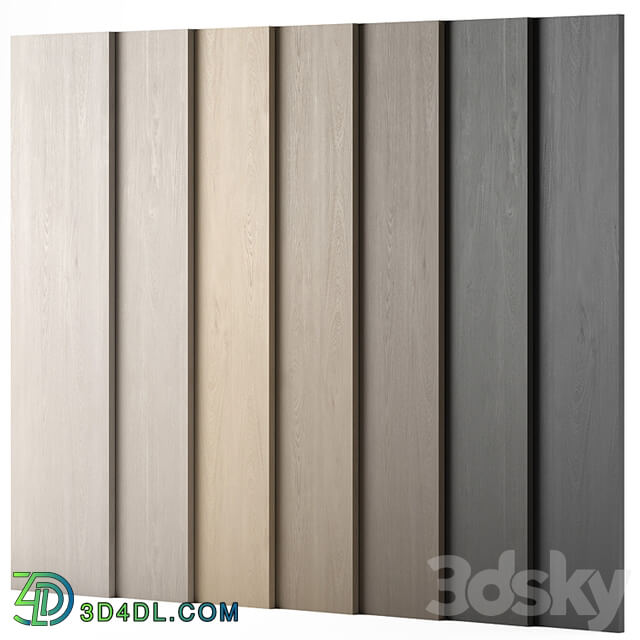 Wood materials Oak 7 colors set 07