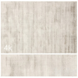 Carpet set 79 Beige Plain Wool Rug/ 4K 