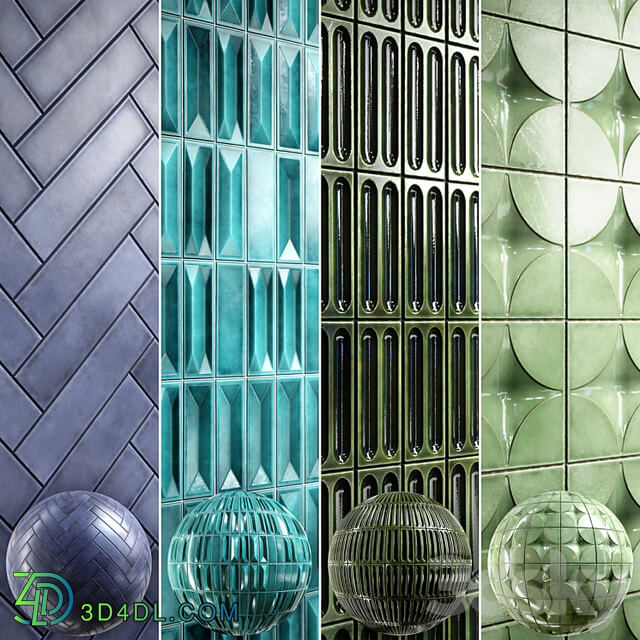 Tile 4K Materials A3 4 materials