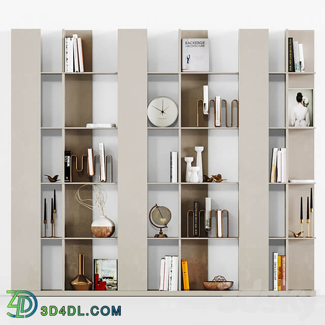 modern bookshelf 01