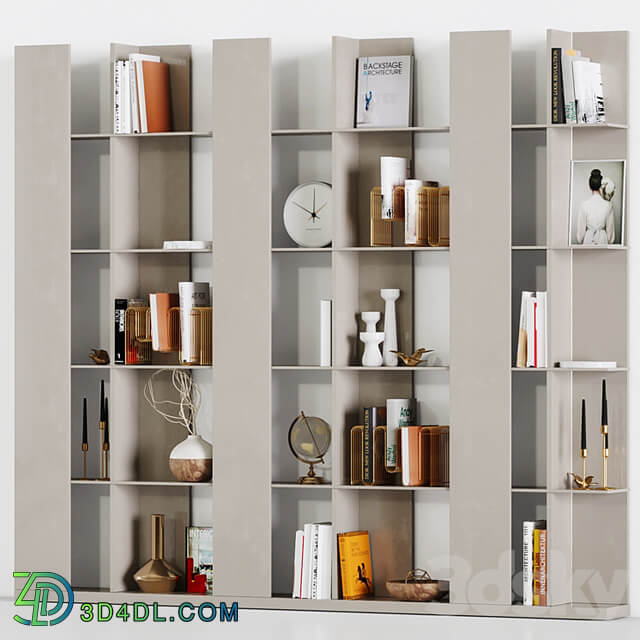 modern bookshelf 01