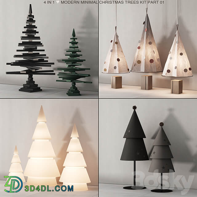 237 happy new year 01 modern christmas trees 01