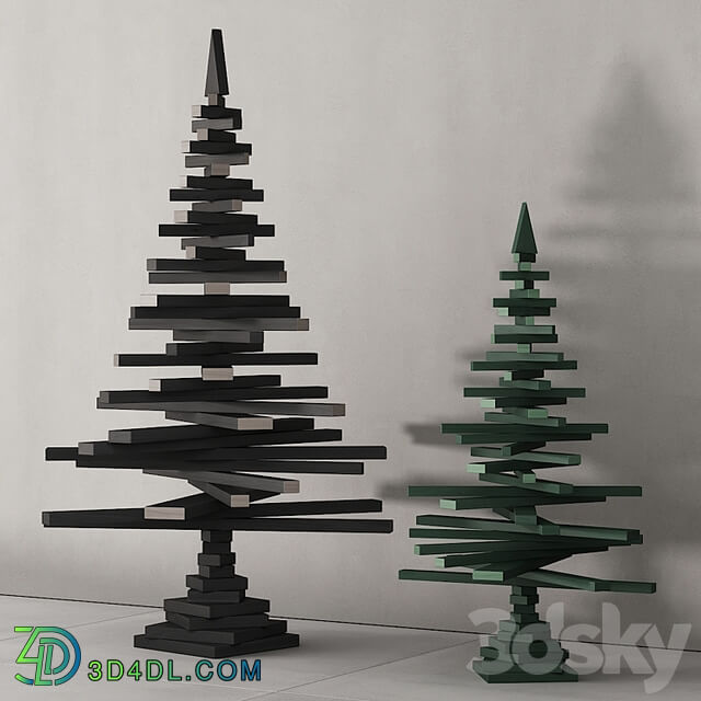 237 happy new year 01 modern christmas trees 01