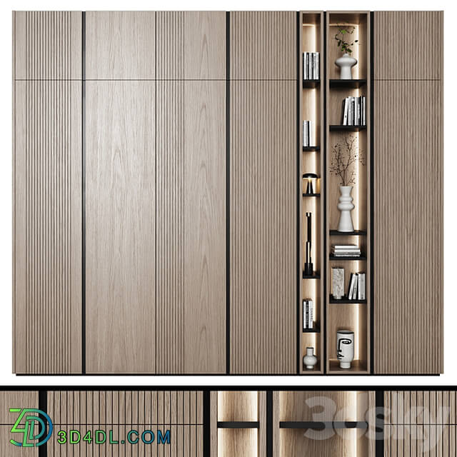 Modular wardrobes in modern style 62